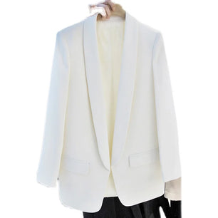 Women's Polyester Long Sleeves Single Breasted Casual Blazer