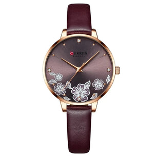 Women's Stainless Steel Round Shaped Waterproof Luxury Watch