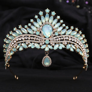 Women's Zinc Alloy Water Drop Pattern Tiaras Bridal Classic Crown