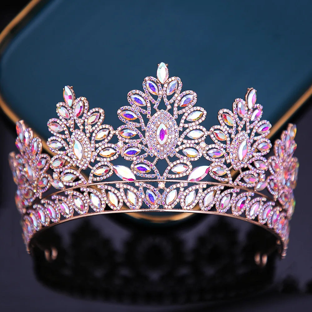 Women's Zinc Alloy Water Drop Pattern Tiaras Bridal Classic Crown