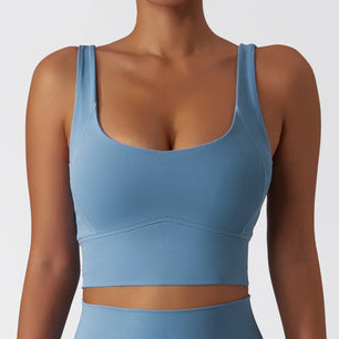 Women's Nylon Sleeveless Running Fitness Sports Wear Yoga Top