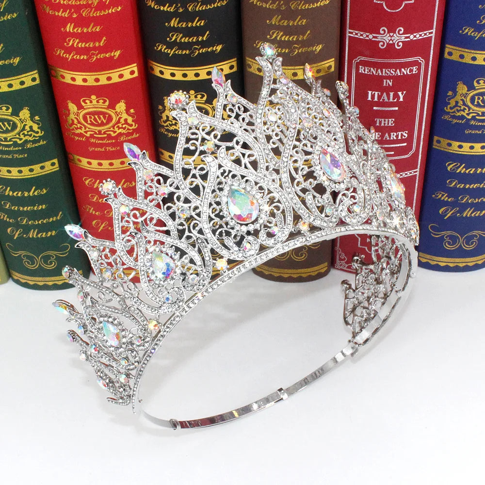 Women's Zinc Alloy Plant Pattern Tiaras Bridal Classic Crown