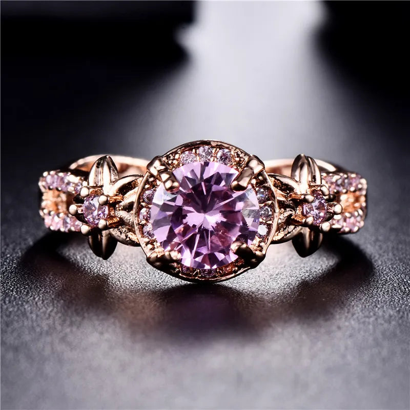 Women's Opals Geometric Shaped Prong Setting Trendy Wedding Ring