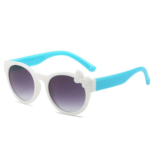 Kid's Plastic Frame Lens Polarized Round Shaped UV400 Sunglasses