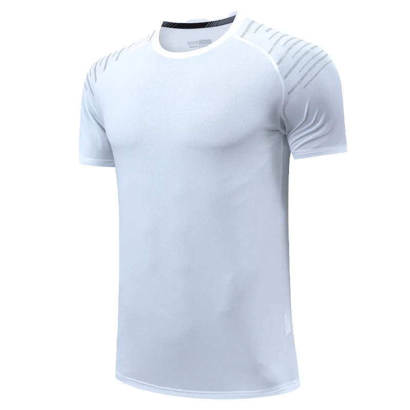 Men's Polyester Short Sleeve Pullover Closure Sportswear T-Shirt