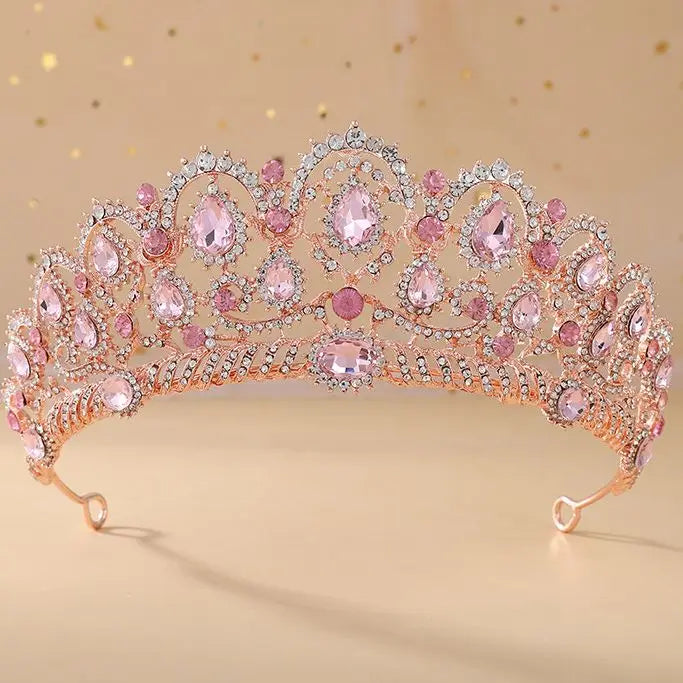 Women's Zinc Alloy Water Drop Pattern Tiaras Bridal Classic Crown