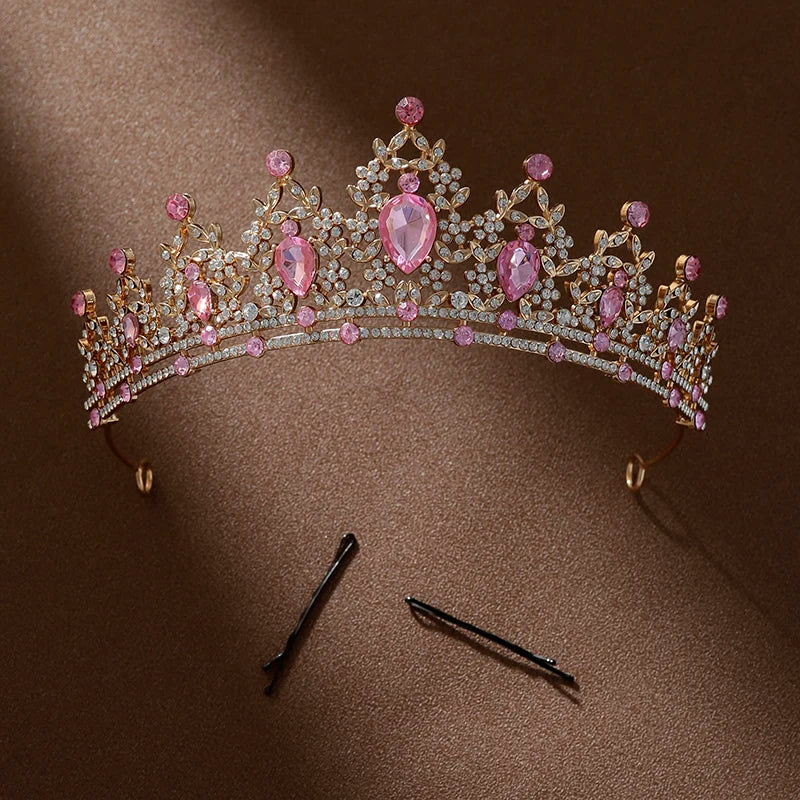 Women's Zinc Alloy Plant Pattern Tiaras Bridal Classic Crown