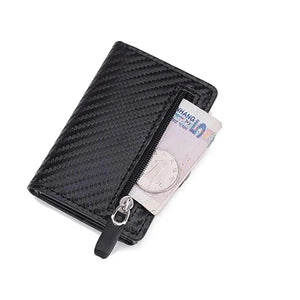 Men's PU Leather Patchwork Pattern Card Holder Trendy Wallets