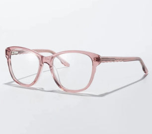 Kid's Cat Eye Acetate Frame Light Blocking Trendy Computer Glasses