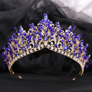 Women's Zinc Alloy Water Drop Pattern Tiaras Bridal Classic Crown