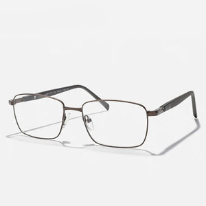 Men's Titanium Alloy Frame Square Shaped Prescription Glasses