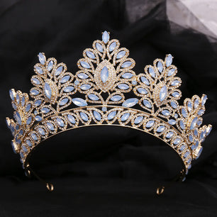 Women's Zinc Alloy Water Drop Pattern Tiaras Bridal Classic Crown