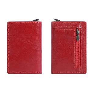 Men's PU Leather Solid Pattern Card Holder Casual Mini Wallets