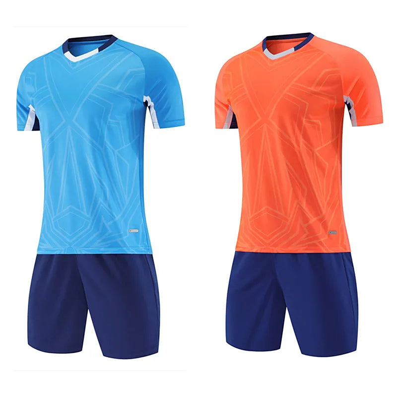 Men's Polyester Short Sleeve T-Shirt With Shorts Workout Set