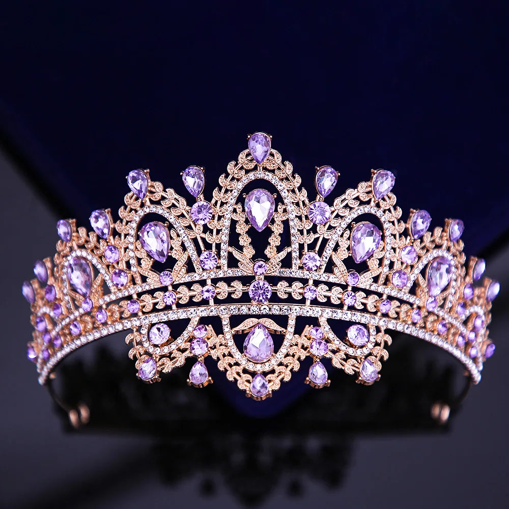 Women's Zinc Alloy Water Drop Pattern Tiaras Bridal Classic Crown