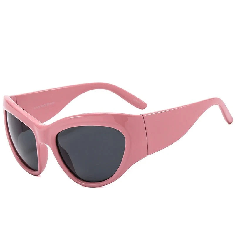 Women's Cat Eye Plastic Frame Acrylic Lens UV400 Sunglasses