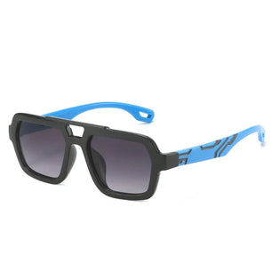 Kid's Plastic Frame Lens Polarized Square Shaped UV400 Sunglasses