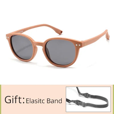 Kid's Acetate Frame Polycarbonate Lens Square Shaped Sunglasses