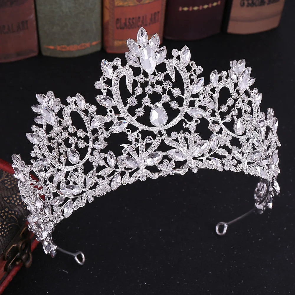 Women's Zinc Alloy Water Drop Pattern Tiaras Bridal Classic Crown