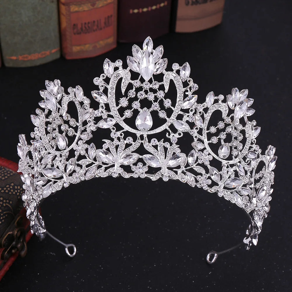 Women's Zinc Alloy Water Drop Pattern Tiaras Bridal Classic Crown