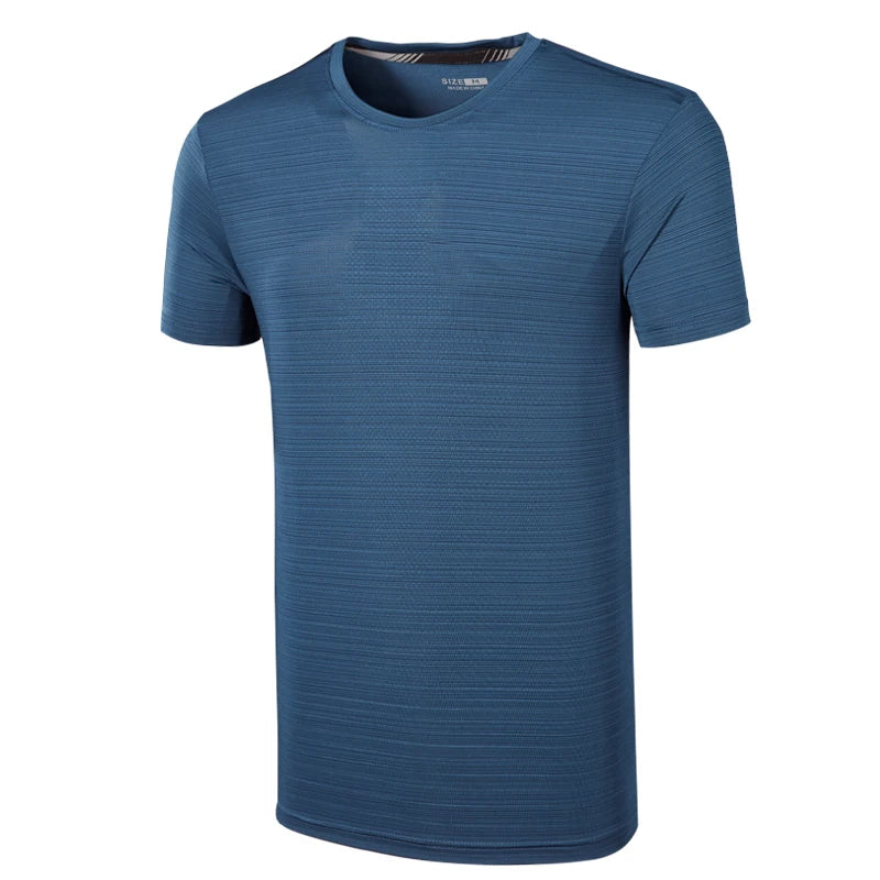 Men's Nylon Short Sleeve Pullover Closure Sportswear T-Shirt