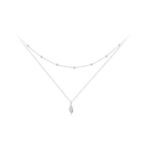 Women's 100% 925 Sterling Silver O-Chain Geometric Necklace