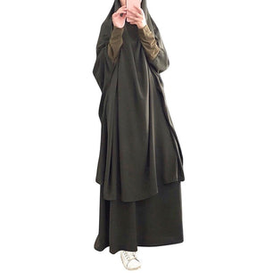 Women's Arabian Polyester Full Sleeve Solid Pattern Casual Abaya