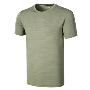 Men's Nylon Short Sleeve Pullover Closure Sportswear T-Shirt