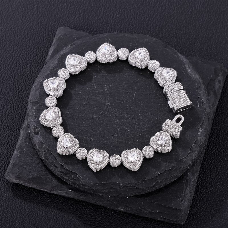 Men's  Zinc Alloy Pave Setting Toggle-Clasps Geometric Bracelet