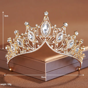 Women's Zinc Alloy Plant Pattern Tiaras Bridal Classic Crown