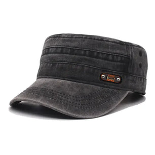 Men's Cotton Adjustable Strap Solid Pattern Casual Baseball Caps