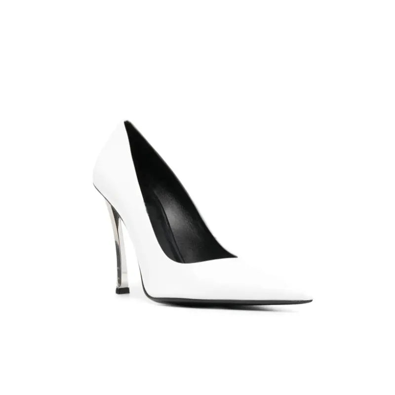 Women's PU Pointed Toe Slip-On Closure Sexy High Heels Shoes