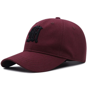 Men's Cotton Adjustable Strap Embroidery Pattern Baseball Caps