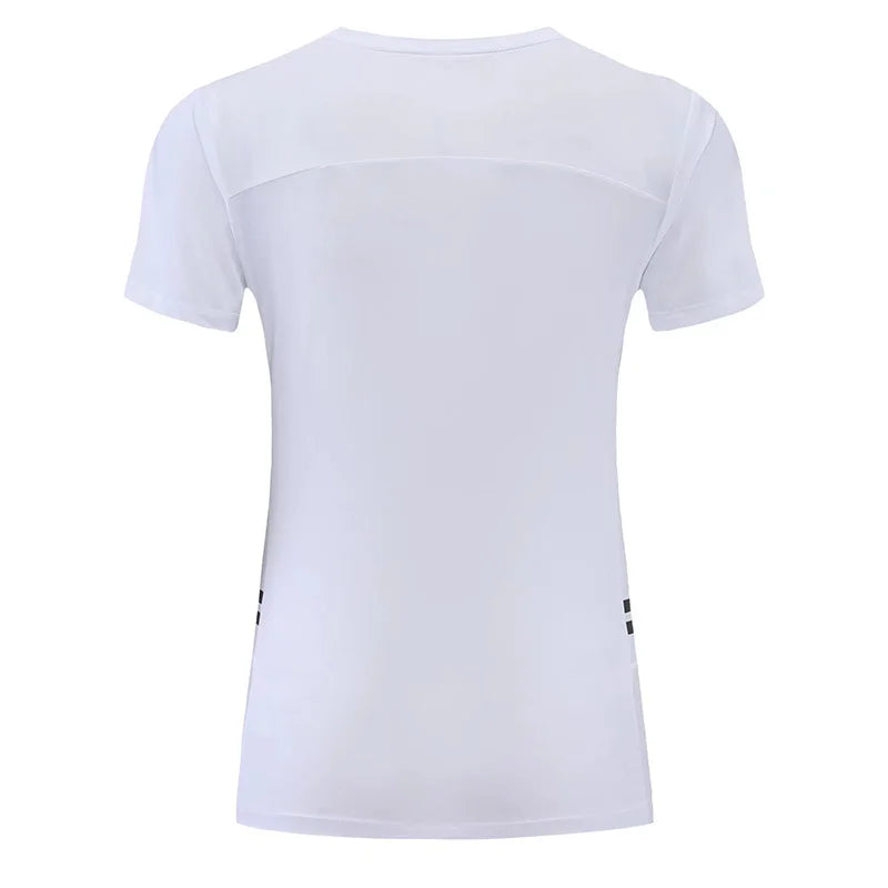 Women's Nylon Short Sleeves Solid Pattern Yoga Fitness Sport Tops