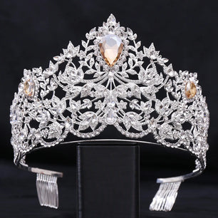 Women's Crystal Zinc Alloy Geometric Pattern Bridal Wedding Crown