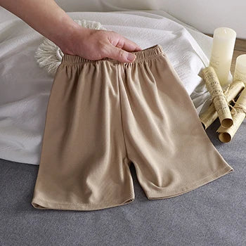 Kid's Cotton Mid Waist Elastic Closure Casual Wear Shorts