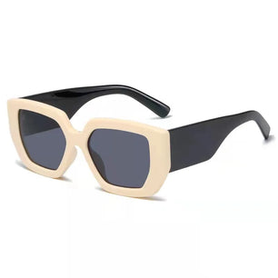 Women's Resin Frame Acrylic Lens Square Shaped UV400 Sunglasses