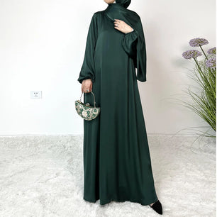 Women's Arabian Polyester Full Sleeve Plain Pattern Elegant Abaya