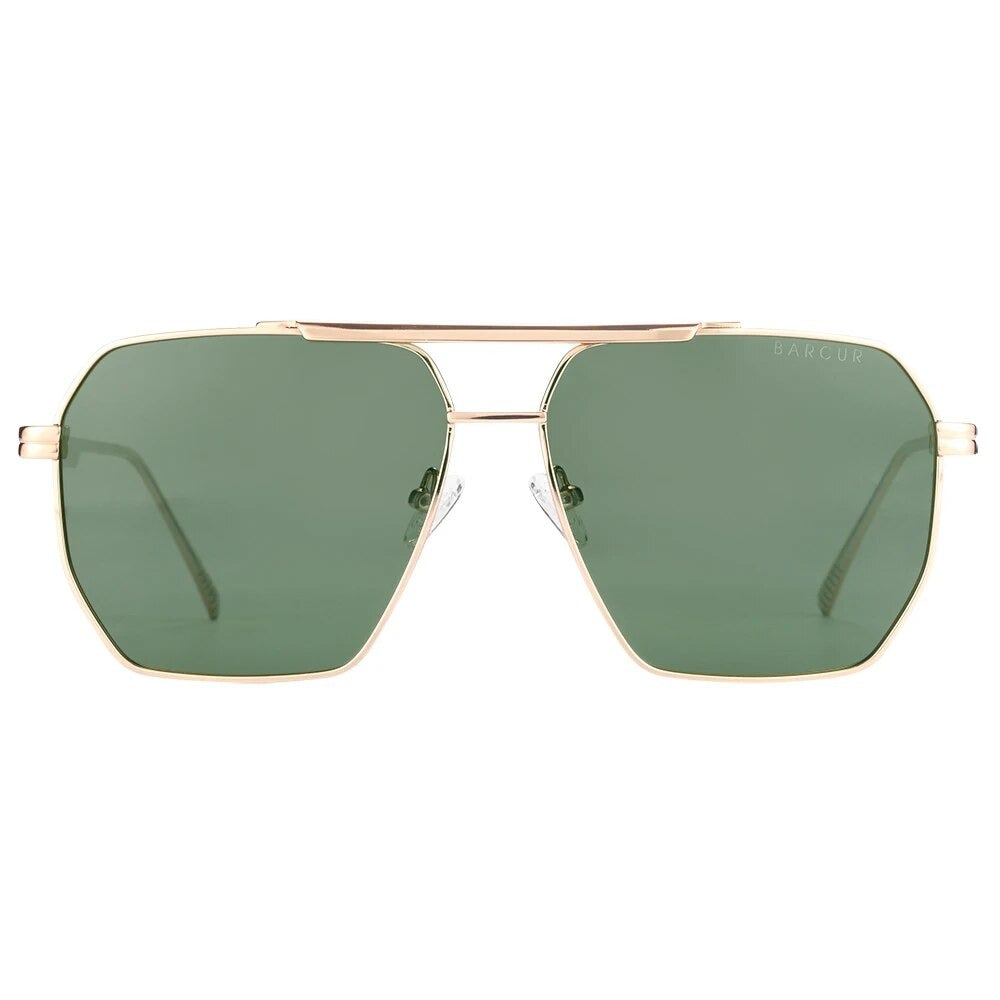 Men's Stainless Steel Frame TAC Lenses Square Vintage Sunglasses