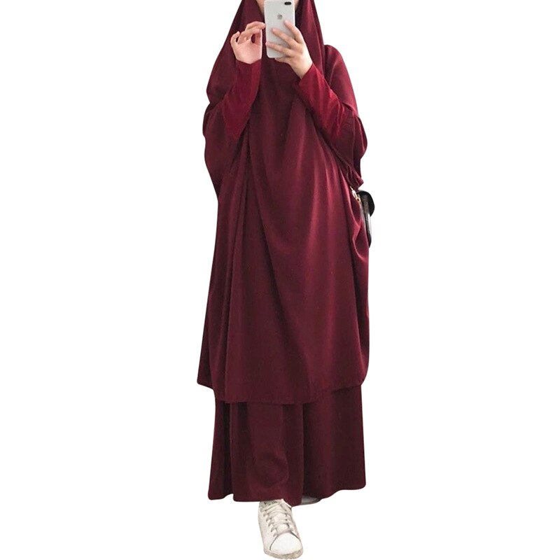 Women's Arabian Polyester Full Sleeve Solid Pattern Casual Abaya