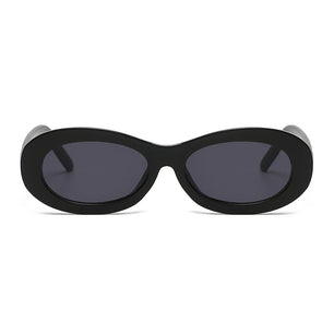 Women's Polycarbonate Frame Oval Shaped UV400 Shades Sunglasses