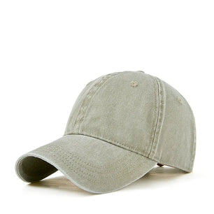 Men's Cotton Adjustable Strap Sun Protection Casual Baseball Cap