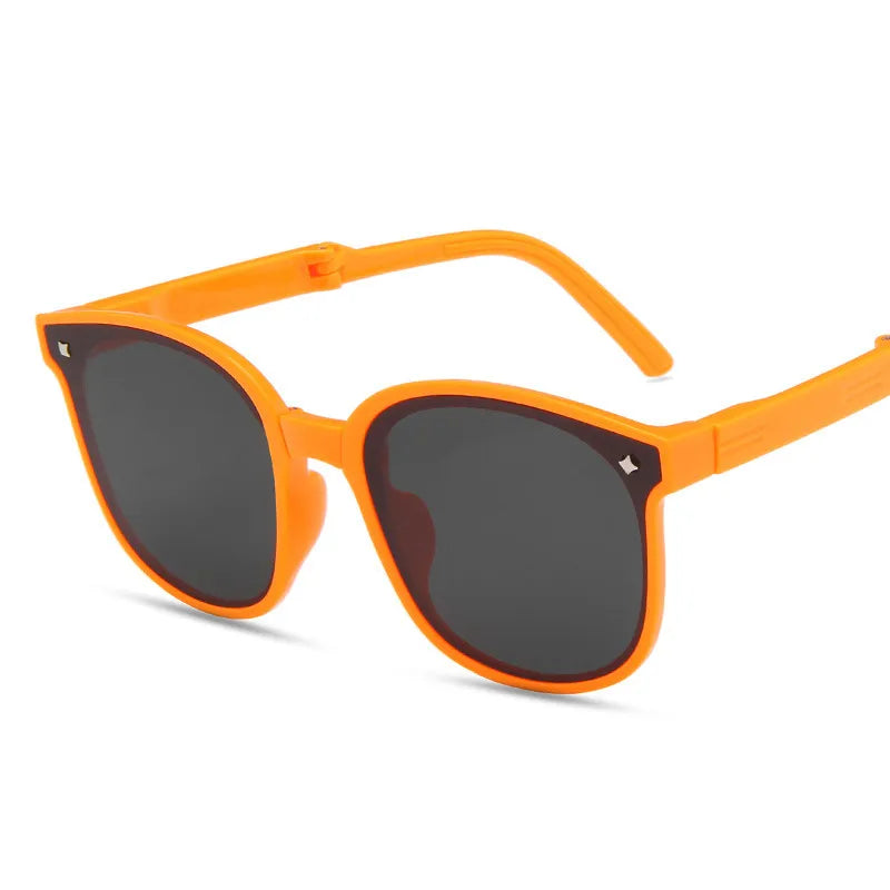 Kid's Polycarbonate Frame UV400 Protection Square Sunglasses