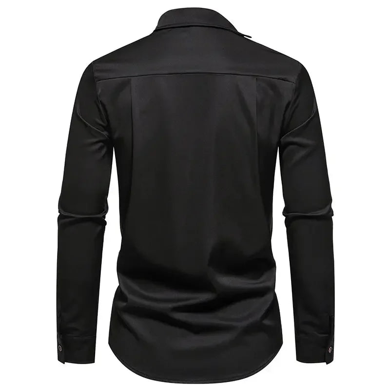 Men's Cotton Turndown Collar Full Sleeves Single Breasted Shirts