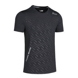 Men's Microfiber Short Sleeve Pullover Closure Sportswear T-Shirt