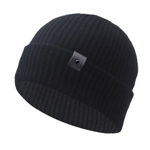 Men's Acrylic Skullies Beanies Knitted Pattern Casual Warm Cap