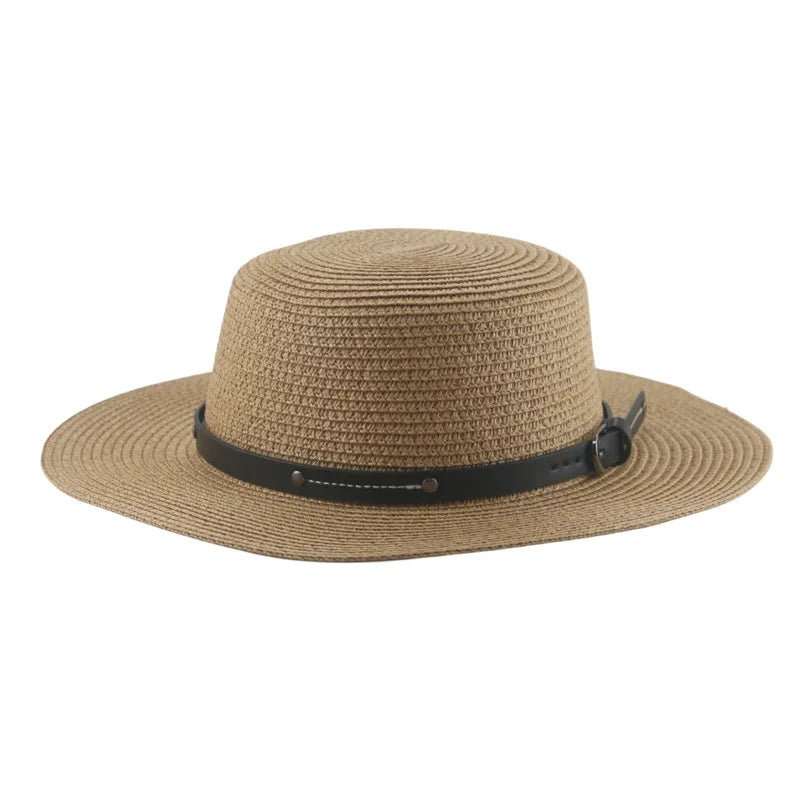 Women's Straw Solid Pattern Glamorous Sun Protection Brim Hat