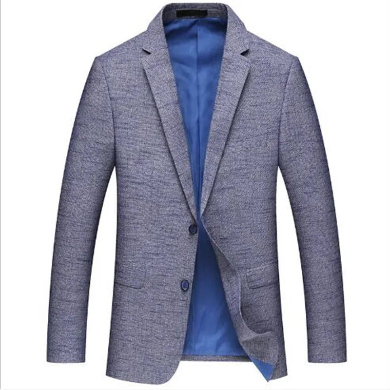 Men's Polyester Full Sleeves Single Breasted Wedding Blazer