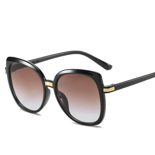 Women's Cat Eye Polycarbonate Frame Vintage Trendy Sunglasses