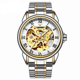 Men's Alloy Case Folding Clasp Round Shaped Luminous Watches